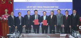 Tập đoàn Điện lực Việt Nam và Tập đoàn Công nghiệp Cao su Việt Nam ký kết thỏa thuận hợp tác